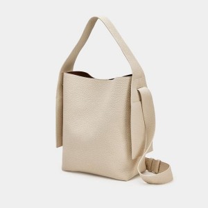 White Songmont Medium Drippy Tote Bag | CANADA EBSRAY