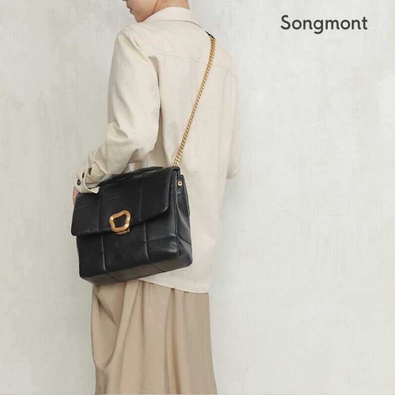 Black Songmont Large Chocolate Crossbody Bag | CANADA YLAKDE