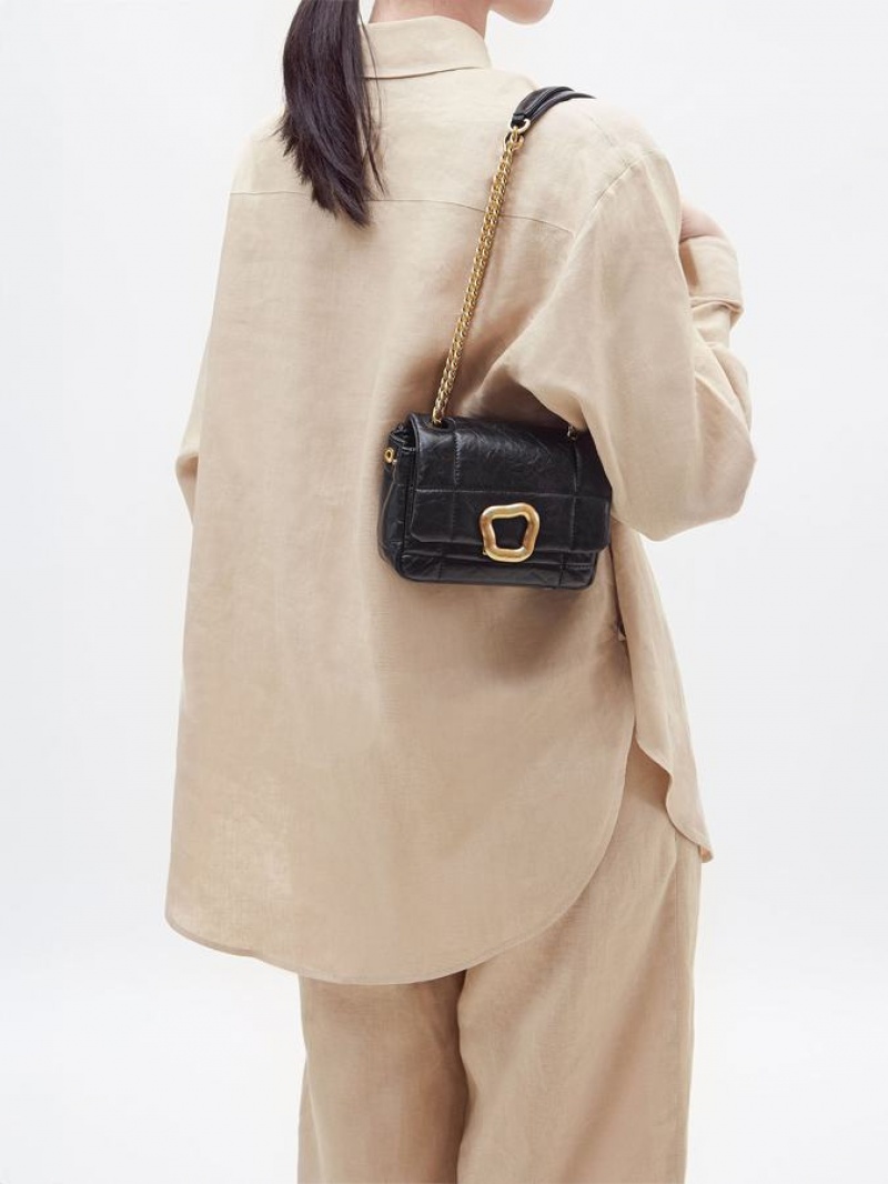 Black Songmont Mini Chocolate Shoulder Bag | CANADA AQDZCT