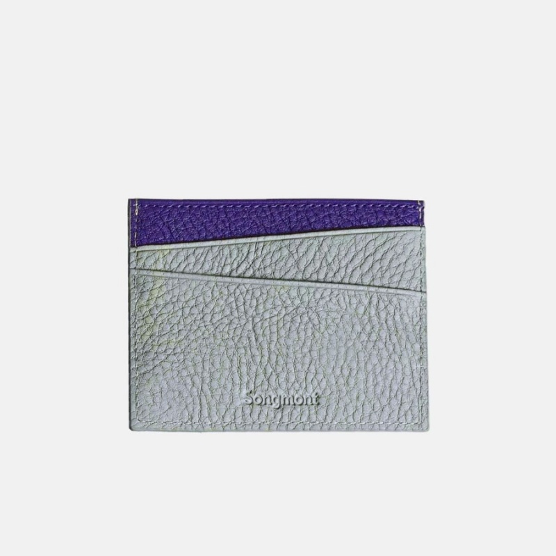 Grey / Purple Songmont Card Holder | CANADA MUZNTA