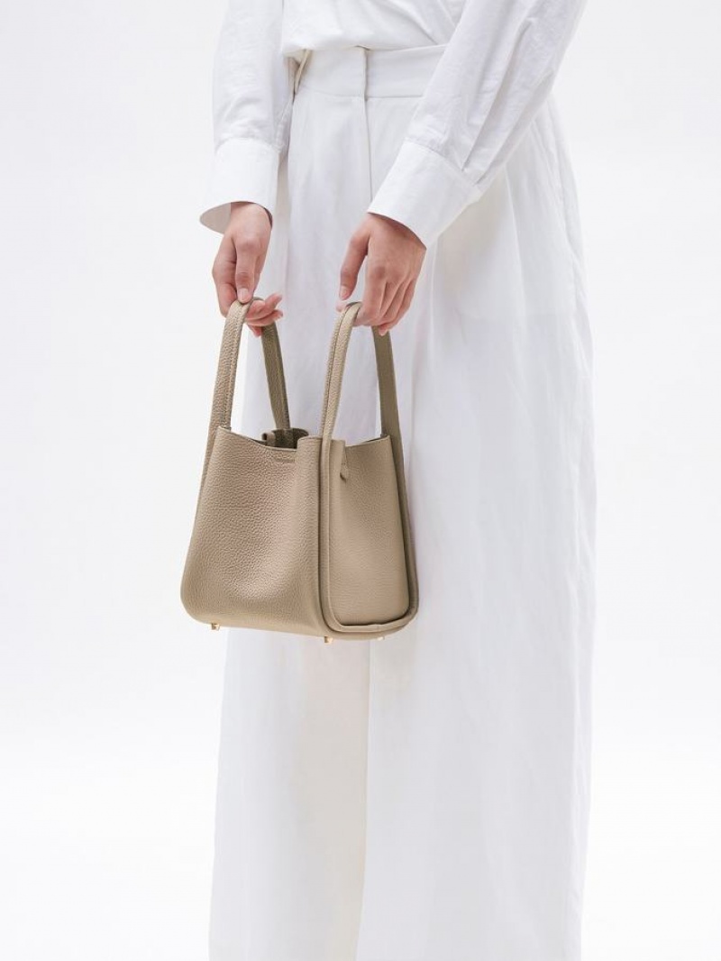 Khaki Songmont Medium Song Bucket Bag | CANADA UPEFNJ