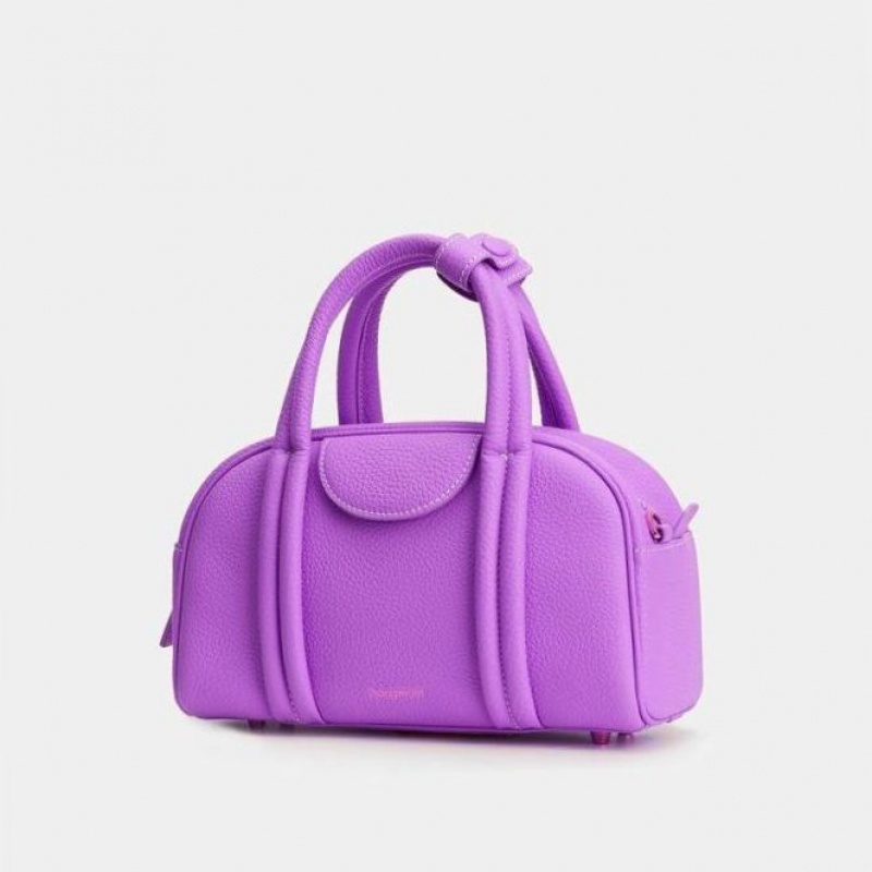 Lavender Songmont Small Bowling Crossbody Bag | CANADA RMQFUX