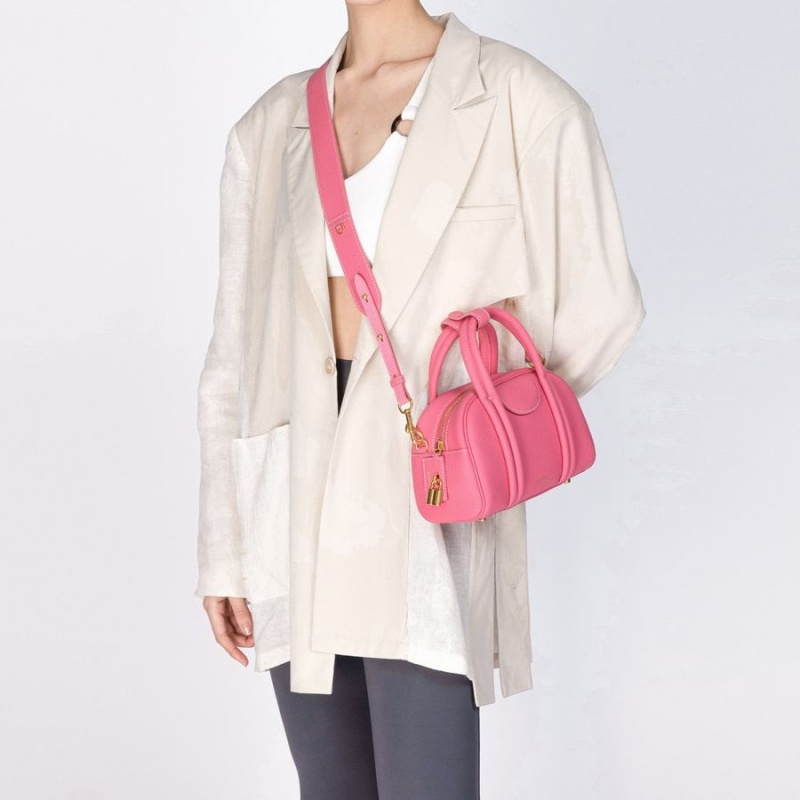 Pink Songmont Small Bowling Crossbody Bag | CANADA WQGEUA