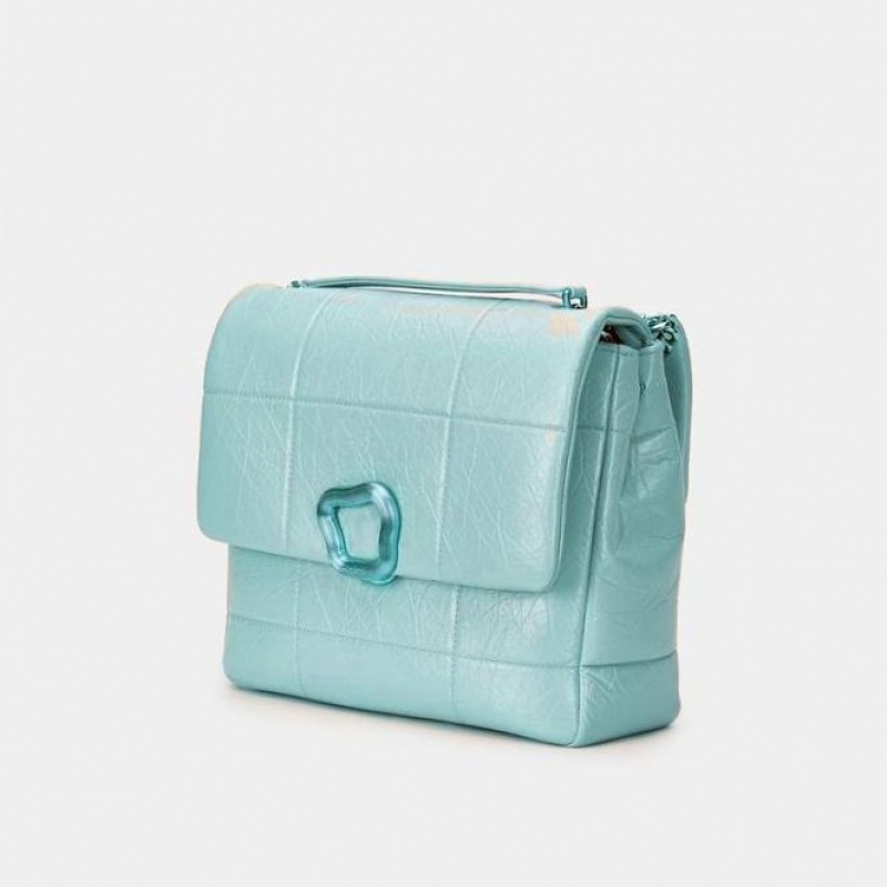 Turquoise Songmont Large Chocolate Crossbody Bag | CANADA IECSFO