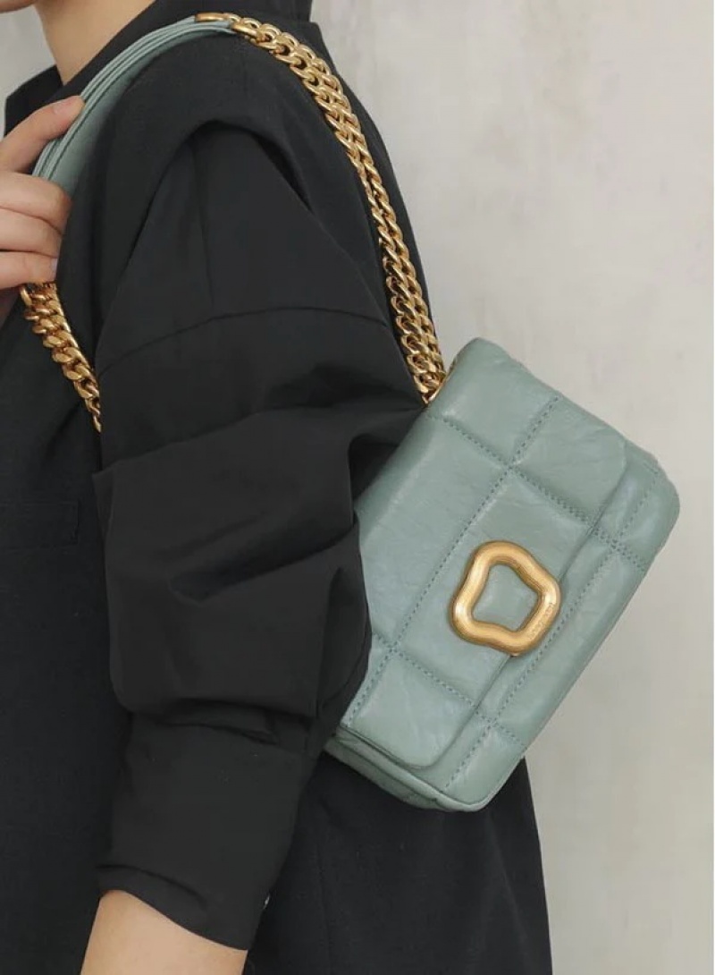 Turquoise Songmont Small Chocolate Shoulder Bag | CANADA BSACFJ