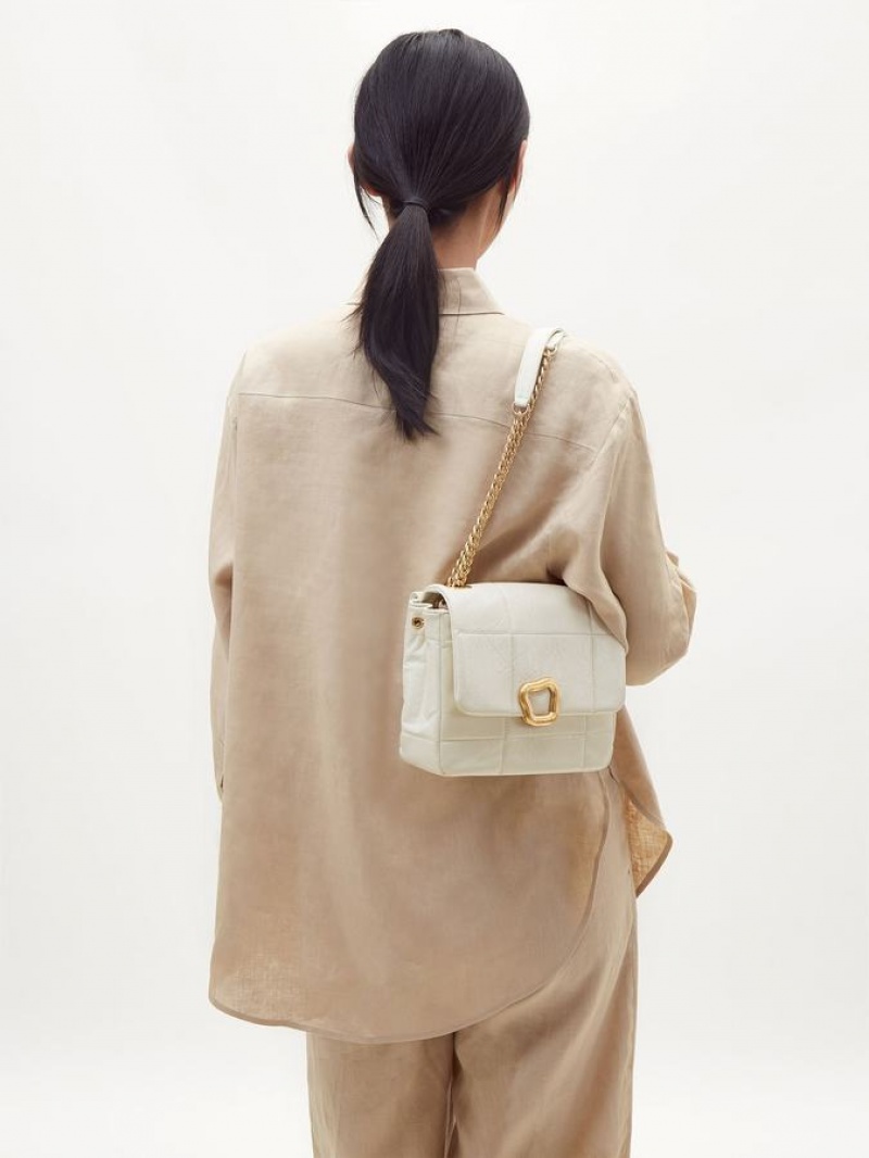 White Songmont Medium Chocolate Shoulder Bag | CANADA EWVKXG