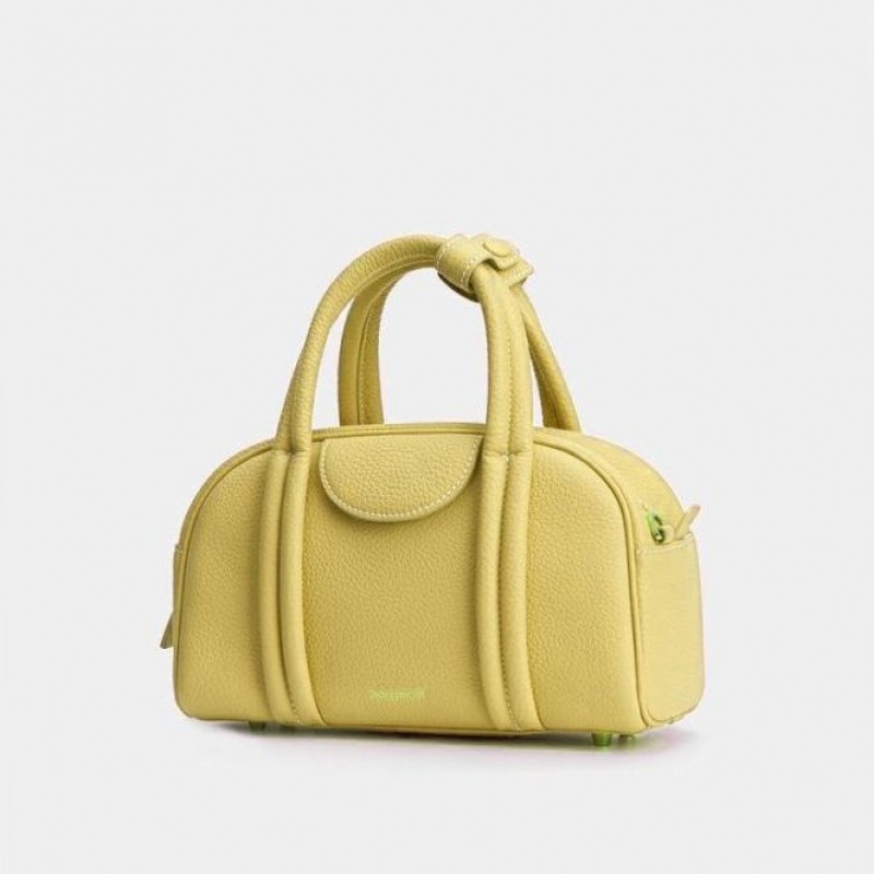 Yellow Songmont Small Bowling Crossbody Bag | CANADA TDEHNK